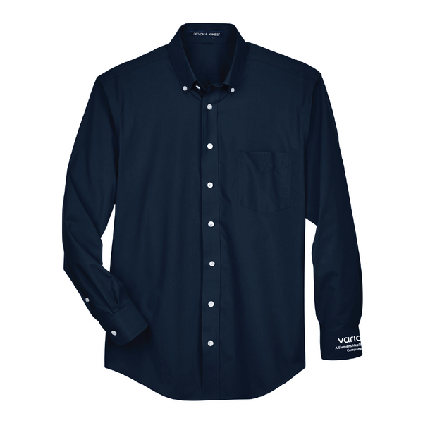 Men's Solid Broadcloth Dress Shirt