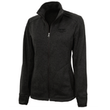 Ladies Heathered Sweater Fleece Jacket