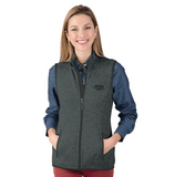 Ladies Pacific Heathered Fleece Vest