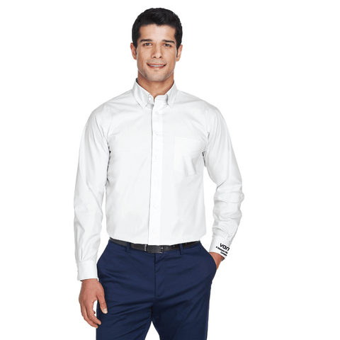 Men's Solid Broadcloth Dress Shirt