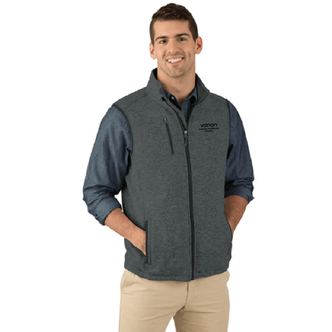 Men's Pacific Heathered Sweater Fleece Vest