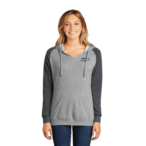 Ladies Lightweight Fleece Raglan Hoodie